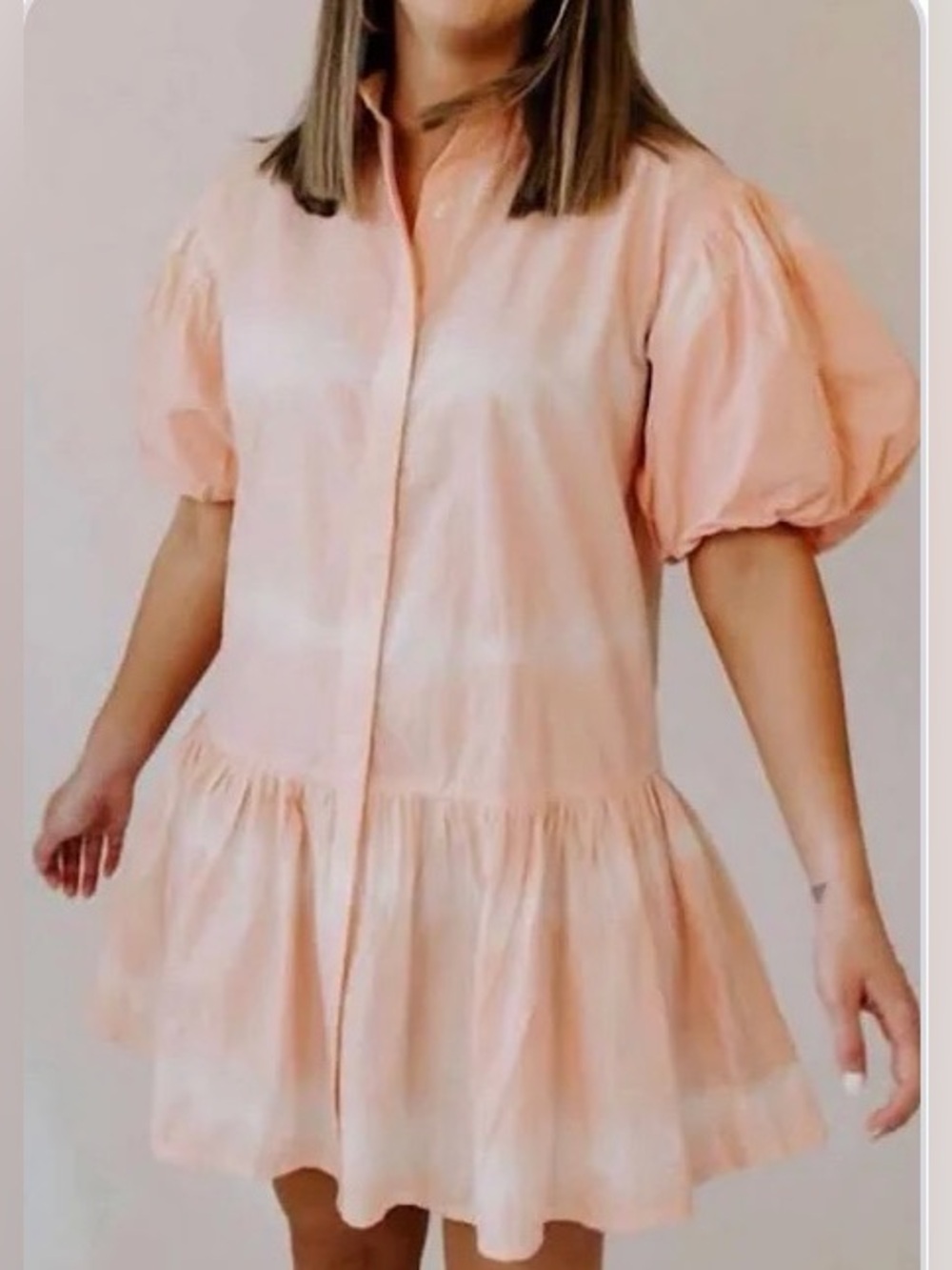 WKND WYFR Grapefruit Frock-It Dress - Medium